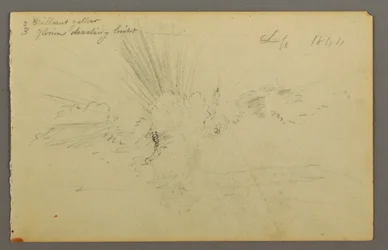 Dibujo, Sol tras las nubes, 1844