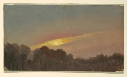 Dibujo, Puesta de sol, 1865-66