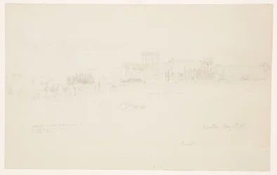 Dibujo, Templos, Baalbek, 6 de mayo de 1868