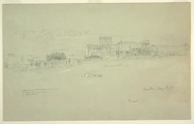 Dibujo, Templos, Baalbek, 6 de mayo de 1868