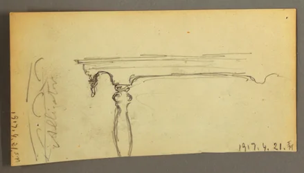 Dibujo, Tres vacas en un camino en el bosque, ca. 1845
