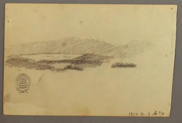 Dibujo, Árboles, julio de 1844