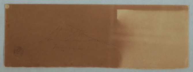 Dibujo, Volcán Tungurahua, Ecuador, junio de 1857