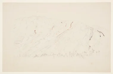 Dibujo, Parte superior de la Gran Cuenca, Monte Katahdin, septiembre de 1877