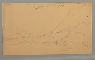 Dibujo, Valle de Vallais, posiblemente 1868