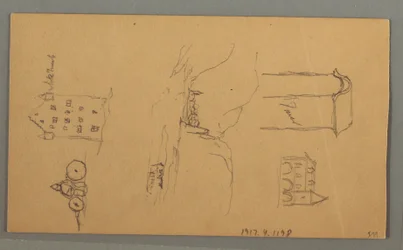 Dibujo, Valle de Vallais, posiblemente 1868