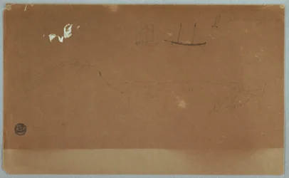 Dibujo, Vistas desde Labrador o Terranova, junio o julio de 1859
