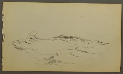 Dibujo, Olas, posiblemente 1860