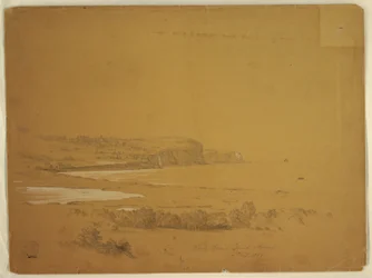 Dibujo, Whale Cove, Isla de Grand Manan, Canadá, septiembre de 1851
