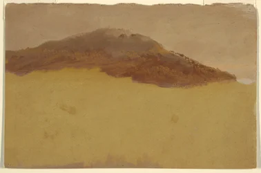 Dibujo, Ladera arbolada, 1870-80