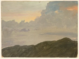 Colina y nubes