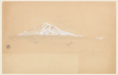 Monte Chimborazo desde la Casa de Don Pablo Bustamante, Riobamba, Ecuador