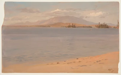 Monte Katahdin desde el lago Millinocket