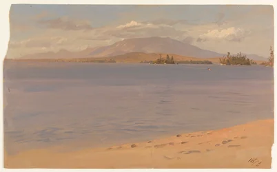 Monte Katahdin desde el lago Millinocket