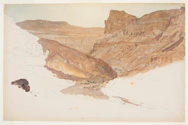Arroyo de montaña, Valle de Yemen, Palestina, 1868