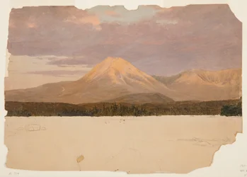 Monte Katahdin desde el lago Katahdin