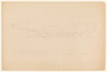 Orilla del lago y estribaciones del monte Katahdin
