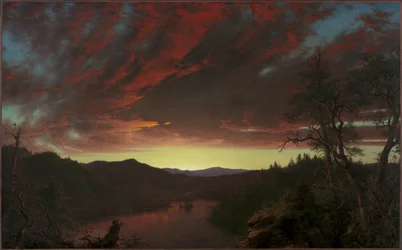 Crepúsculo en el desierto
