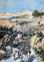 Batalla con los bandidos, Argelia, 1892