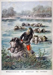 Caballería Francesa Cruzando un Río