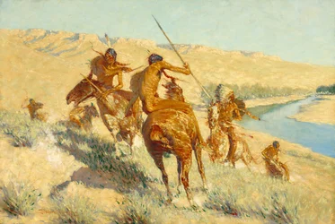Episodio del rifle de búfalo (La visita del rifle de búfalo: Un episodio de búfalo) 1909