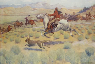 Caza en la pradera, de Collier