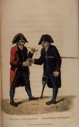 Un pensionista de Chelsea y un pensionista de Greenwich de Ackermann