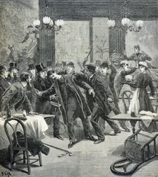 Ataque del anarquista Leauthier