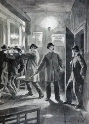 Redada policial en un club anarquista, Londres
