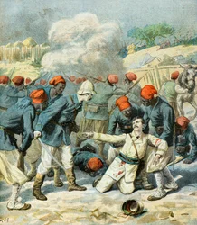 La muerte del teniente Lecerf en la batalla de Napa