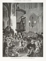 Una sesión del club de mujeres, en la iglesia Saint-Germain-l