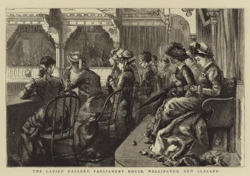 La Galería de Damas, Parlamento, Wellington, Nueva Zelanda