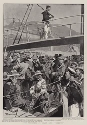 Prisioneros Bóers a Bordo del H.M.S. Penelope