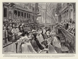 El Servicio de Intercesión por el Rey en la Catedral de San Pablo