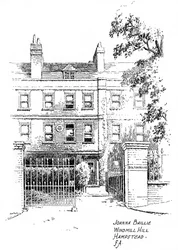 Casa de Joanna Baillie, Windmill Hill, Hampstead, Londres, 1912