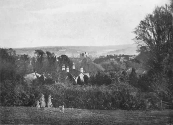 Truro, desde Kenwyn, c1896