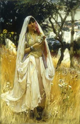 Joven mora, campiña de Alaer