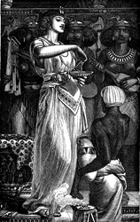 Cleopatra VII 69-30 a.C., Reina de Egipto, disolviendo perlas en vino