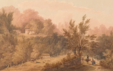 Un carril con figuras - Isla de Wight (?)