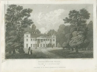 Chillington Hall: grabado, nd [1830] (impresión)