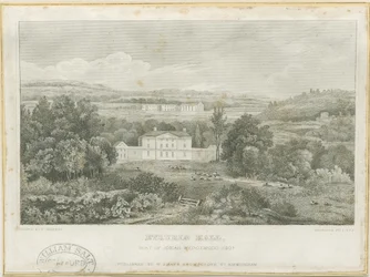 Etruria Hall: grabado, nd [c 1830]