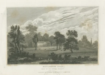 Rolleston Hall: grabado