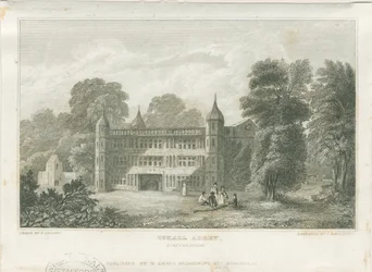 Tixall Hall - Casa de la Puerta: grabado