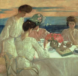 Té de la tarde en la terraza