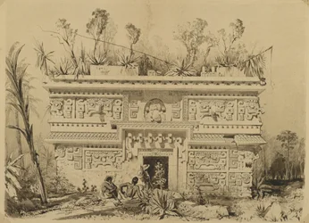 Las Monjas, Chichén Itzá, Yucatán, 1843