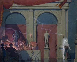 Tyltyl gira el diamante en el Palacio del Lujo, 1911
