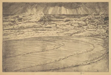 Oleaje Fuerte, Marea Alta, Easthampton, 1920
