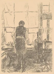 Retrato de Joseph Pennell, 1917