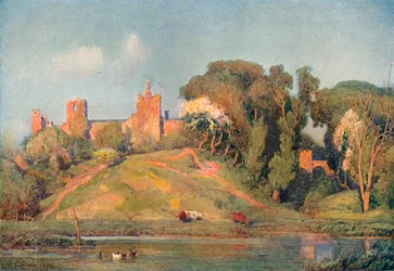 Un antiguo fuerte en Suffolk, c. 1899