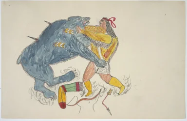 Hombre y oso